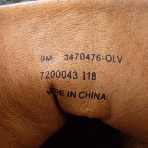 Frye Ivy High Top Sneakers Size 9 Olive - Picture 9 of 10